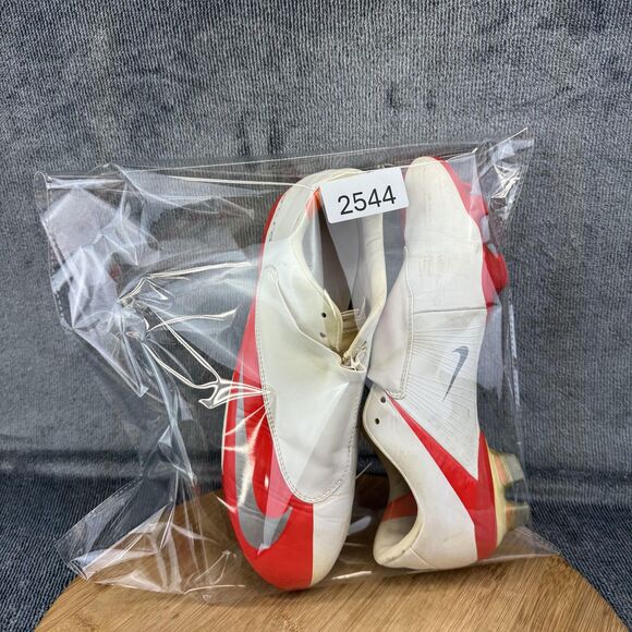 Nike Mercurial Vapor Soccer Shoes Womens Size 9 White Red FG Cleats 354723-108 - Picture 11 of 11